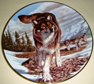Al Agnew Year of Wolf Leader of Pack Wolf Plate Awesome