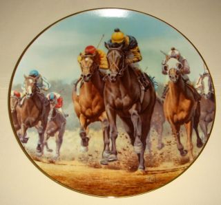 Fred Stone Race Horse Kentucky Derby Seattle Slew Plate