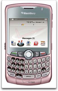 New Rim Blackberry Curve 8330 Verizon Smart Phone Pink