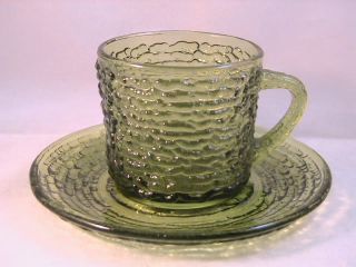 Gorgeous textured design retro cup and saucer in excellent condition