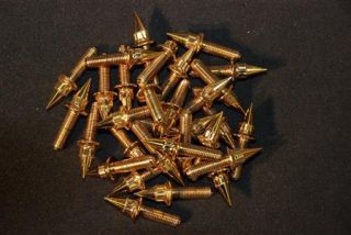 120 Gold Pointy Split Rim Bolts M7X24 BBs RM Rims