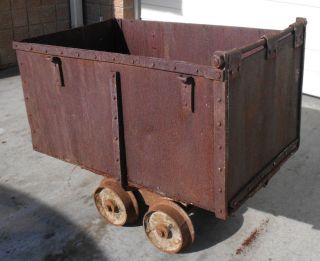 Antique Mining Ore Car Cart Downie Wright Mfg Co Rapid City South