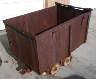 Antique Mining Ore Car Cart Downie Wright Mfg Co Rapid City South