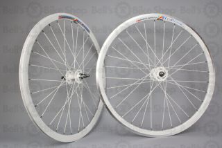 Weinmann Deep V DP18 Track Wheelset Solid White Front Machined Wheels