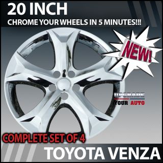 09 11 Toyota Venza 20 Chrome Wheels Skins OEM Style