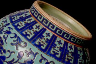 Large Antique Chinese Famille Verte Porcelain Bottle Vase 18th C