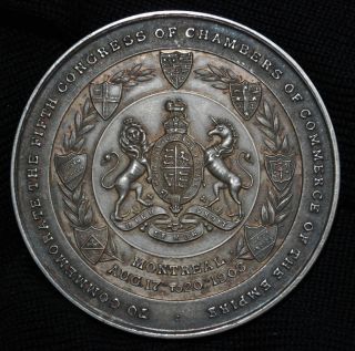 1903 Chambers of Commerce of The Empire Silver Medal