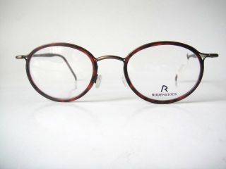 Rodenstock Tortoise Round Vintage Eyeglasses Frames Spectacles Mens