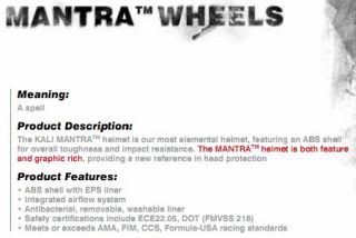 This listing is for the Kali Protectives Mantra Wheels Black