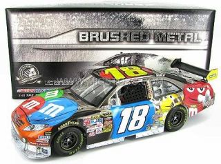 2010 Kyle Busch 18 M Ms Brushed Metal Platinum 1 24 Cot NASCAR Action