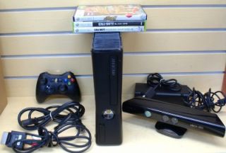 Microsoft Xbox 360 s Console 1439 with Kinect Accessories