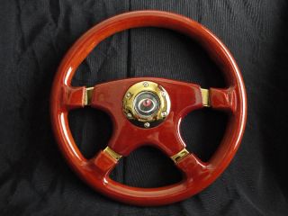 New 14 Designo 4 Spoke Wood Grain Steering Wheel