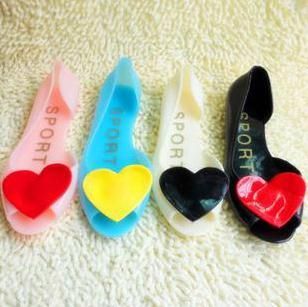 2013 Summer Must Have Flip Flops Heart Jelly Shoes Fish Mouth Sandals