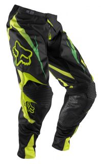 New 2013 Fox Racing 360 Vibron Pants Black Green 01036 Motocross ATV