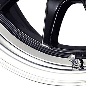 New 15X7 4 100 Drag Dr16 Gloss Black Machined Wheels/Rims
