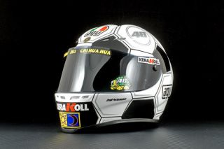 Replica Mini Helmet Valentino Rossi MotoGP 2008 Barcelona 12