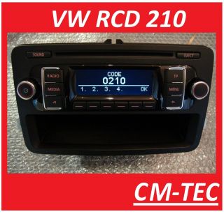 VW RCD 210 Radio CD  RCD210 2011/12 Golf 6, Polo,Caddy,T5