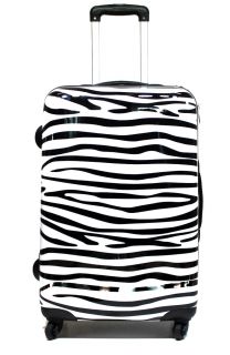 Hartschalen Reise Koffer Trolley Zebra Design 36 Liter