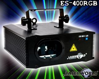 LASERWORLD ES 400RGB DMX Vollfarb Grafik RGB Laser 400mW NEU