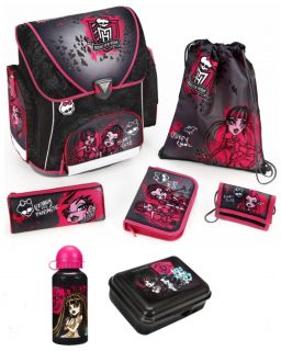 Monster High Schulranzen Schulrucksack Set 7 teilig
