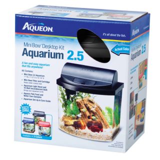 Fish Sale Aqueon Betta Mini Bow 2.5 Gallon Aquarium Starter Kit