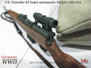 TI LITE WWII German Gewehr 43 Sniper Rifle Set 1/6