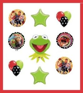 KERMIT THE FROG Piggy Animal balloons party decorations supplies