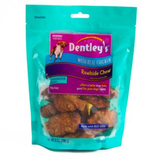 Dentley's Rawhide Chews with Chicken 13 count   Combination Chews    Rawhide & Chews