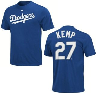 MLB Baseball Name&Number T Shirt LOS ANGELES L.A. DODGERS Matt Kemp