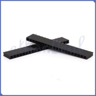 10pcs 20pin female header, single row. Pitch of these female headers
