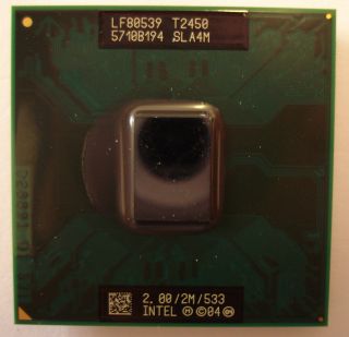 Original Intel Core Duo T2450 SLA4M CPU 2 x 2 GHz 2 MB L2 Cache 533