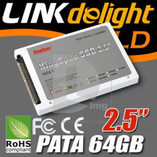 Kingspec 2.5 64GB 4CH PATA IDE 44 PIN MLC SSD Sold State Drive For