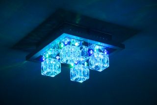 Deckenleuchte Design LED Farbwechsel Lampe mit Fernbedienung Leuchte