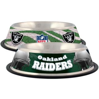 Oakland Raiders Stainless Steel Pet Bowl   Team Shop   Dog