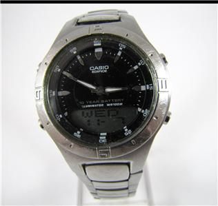 Quartz Watch CASIO EDIFICE EFA 110 Telememo Chrono Dual Time 3 Alarm