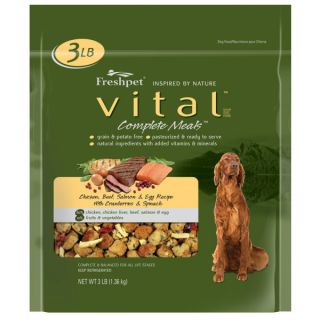 Freshpet Vital™ Complete Meals Chicken, Beef, Salmon & Egg with Cranberries & Spinach Dog Food Recipe   restrict   Dog