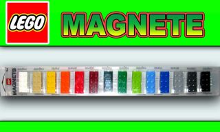Lego Magnets 14 bunte Steine Magnete verschiedenfarbig