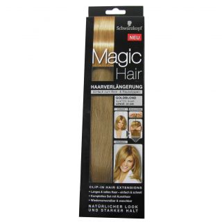 Hair Goldblond Clip Haarverlängerung 35cm lang / 12 cm breit