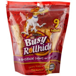Purina Busy Rollhide for Small/Medium Dogs   Traditional Rawhide   Rawhide & Chews