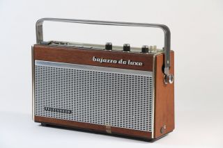 Telefunken Radio Bajazzo de luxe Holz Metall ~1960