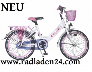 20 ZOLL Kinder HOLLANDRAD Fahrrad weiss Angels pink NEU