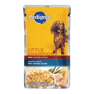 PEDIGREE LITTLE CHAMPIONS morsels in sauce™ with Chicken and Rice Food for Senior Dogs   Food   Dog