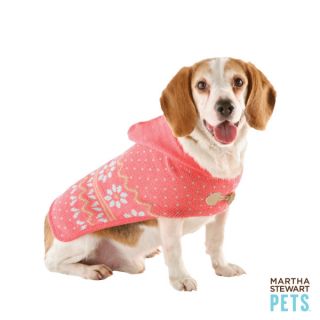Martha Stewart Pets™ Hooded Sweater Cape   Martha Stewart Pets   Dog