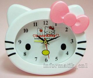 Neu Hello Kitty Uhr Wecker alarm clock Standuhr Kinder