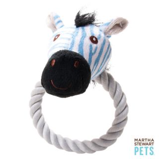 Martha Stewart Pets™ Plush Rope Ring Safari Animal Dog Toys   Dog   Boutique