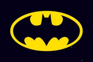 Poster Batman classic logo Superheld Zeichen Fledermaus