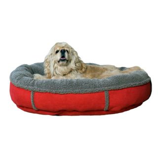 Carolina Pet Faux Suede Round Comfy Cup Bed   Red