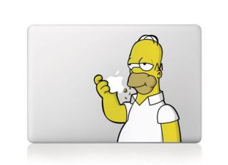Homer Simpson Eating Apple Macbook Air/Pro 13 Vinyl Sticker Skin