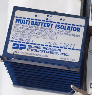 Sure Power Multi Battery Isolator 702 4 Ladestromverteiler 6V   50V