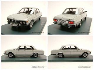 BMW 3.0 S (E3) 1975 silber, Modellauto 143 / Neo Scale Models